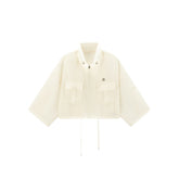 Women's Cropped Acetate Utility Jacket